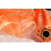 Tissu Organza Orange et Or