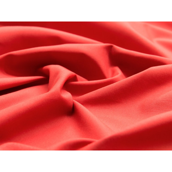 Tissu Polycoton Vulcano ultrawash rouge