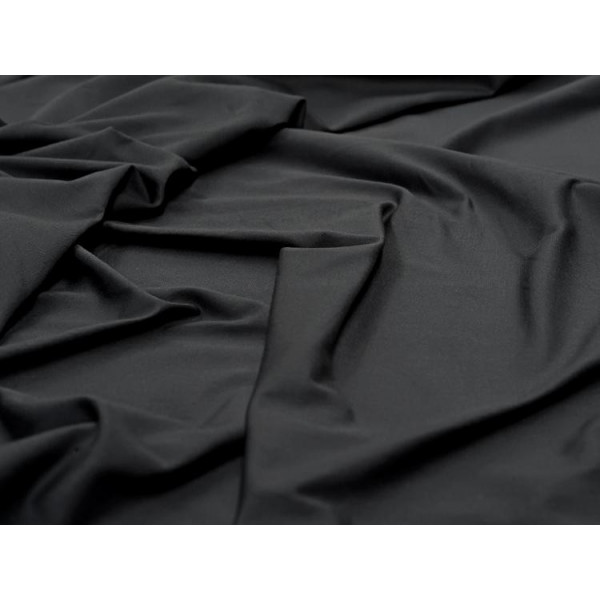 Tissu Jersey de coton noir