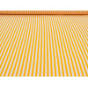 Tissu coton rayures jaune
