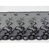 Tissu Dentelle Noire de Calais 18 cm