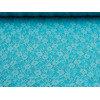 Tissu dentelle swing turquoise