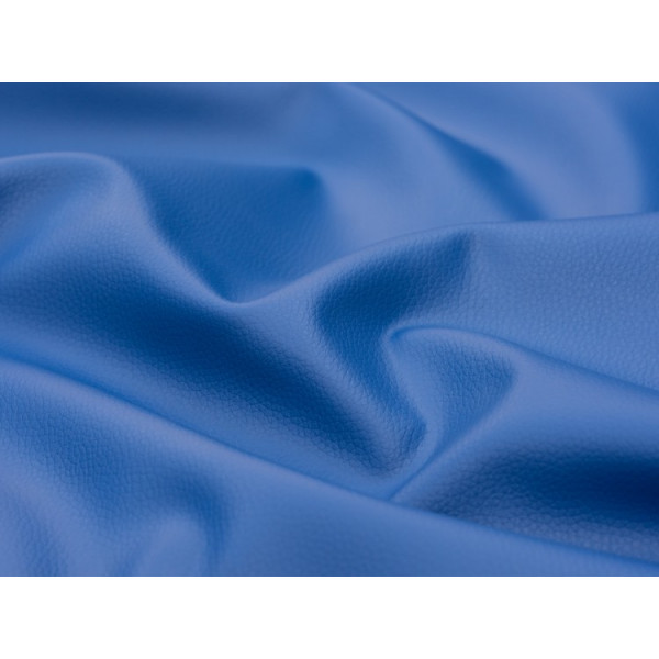 Tissu Simili Cuir Bleu gitane