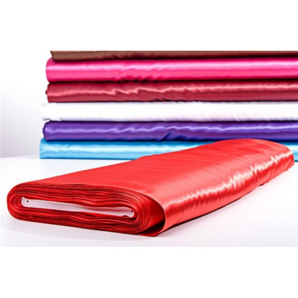 Tissu Satin Luxe Rouge