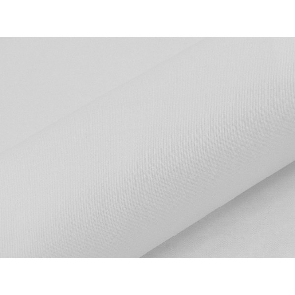 Tissu coton élasthanne blanc
