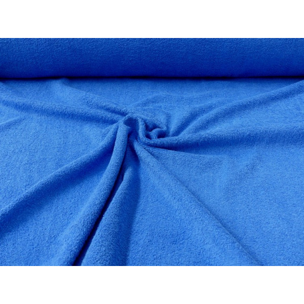 Tissu Eponge Bleu roi