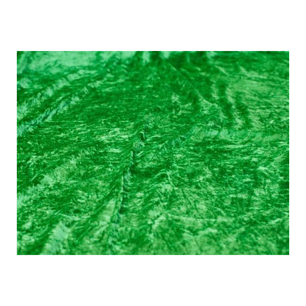 Tissu Panne de Velours Vert
