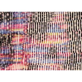 Tissu Plissé permanent multicolore