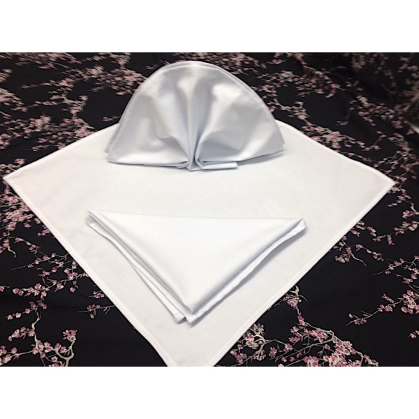 Serviettes de table blanche Vulcano