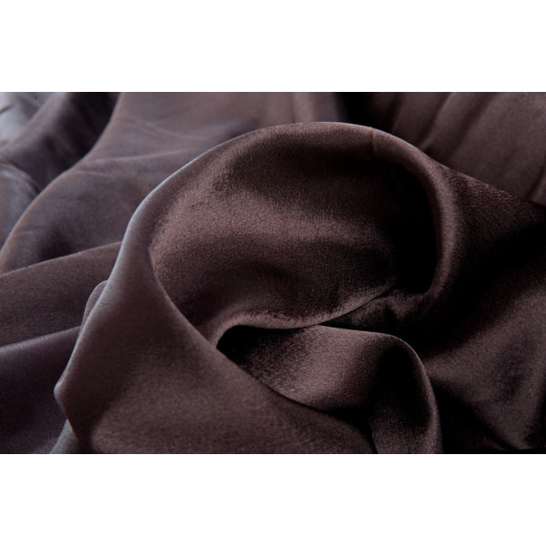 Tissu Satin Marron