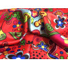 Tissu Satin Rouge Peace And Love