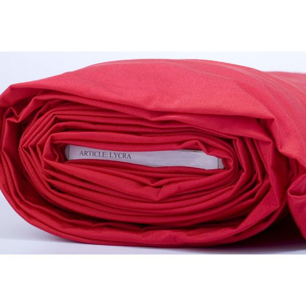 Tissu Lycra Qualité Rouge