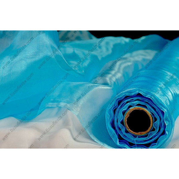 Tissu Organza Bleu Princesse