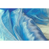 Tissu Organza 2 tons Bleu Argent