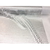 Tissu blanc Paillettes Argent