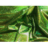 Tissu stretch Laser Ecailles vert