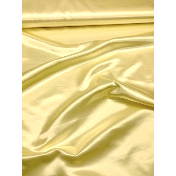 Tissu SATIN LUXE Jaune pâle