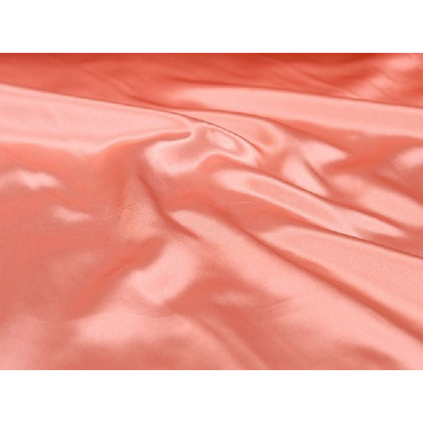 Tissu Satin Luxe Rose Versailles