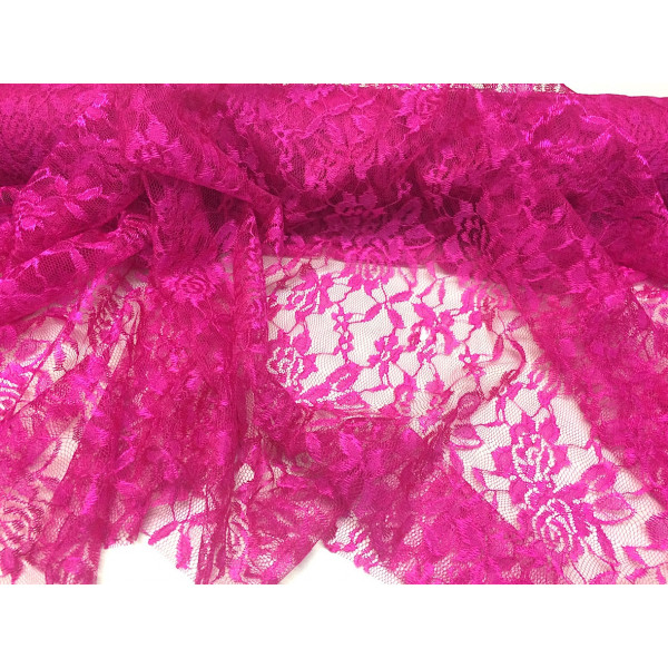 Tissu Dentelle Fuchsia