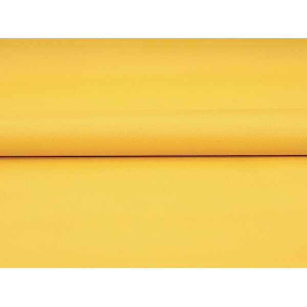 Tissu Simili Cuir Jaune