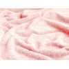 Tissu polaire poils longs (doudou) rose