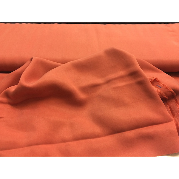 Tissu Biologique TENCEL Orange - Twill