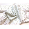 Tissu Coton imprimé blanc petites puces