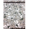 Tissu Imprimé Fleurs gris vert