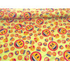 Tissu Smiley Jaune