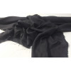 Tissu voile de lin Noir