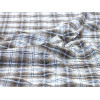 Tissu Tartan Écossais Effet Froissé