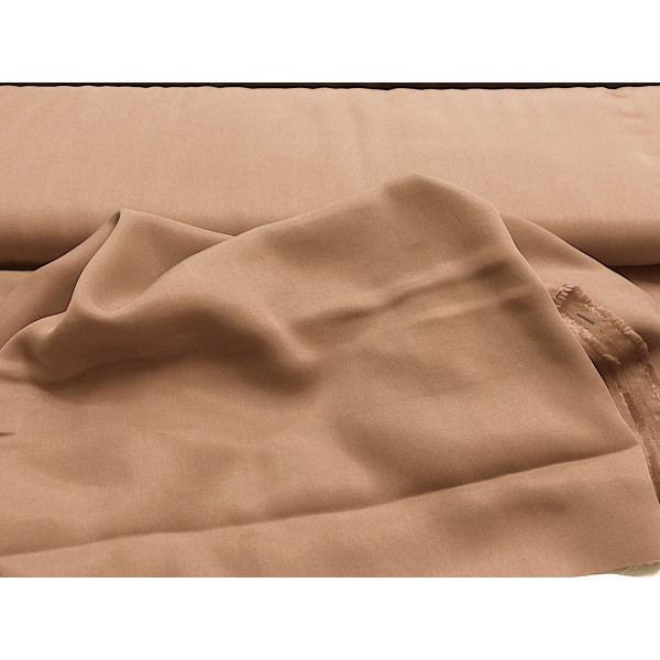 Tissu Biologique Camel Twill Tabac