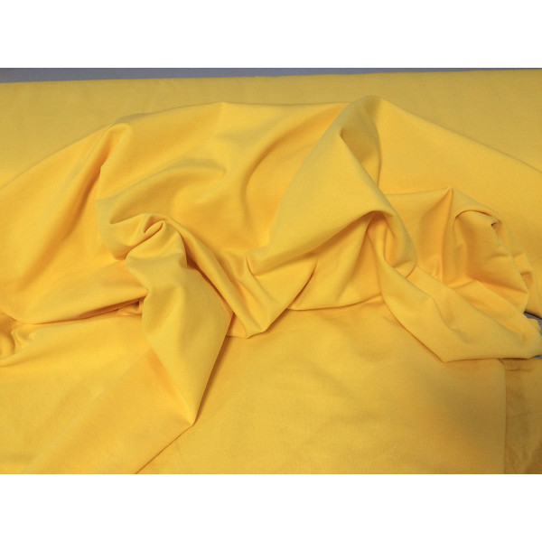 Tissu Jersey de coton Jaune