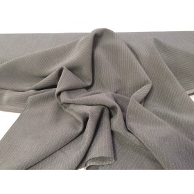 Tissu Gris Fines Rayures