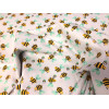 Tissu Coton imprimé Abeilles jaune et vert