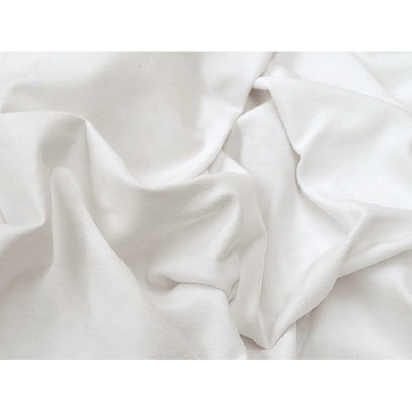 Tissu Jersey de coton blanc