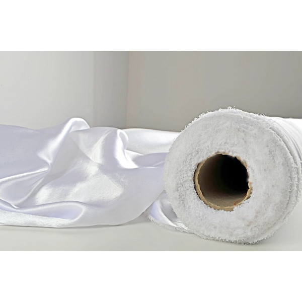 Tissu Satin Blanc