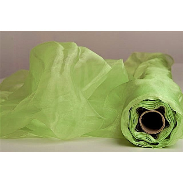 Tissu Organza Vert Anis