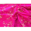 Tissu Asie Fushia petites fleurs