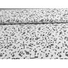 Tissu Coton Notes de musique fond Blanc