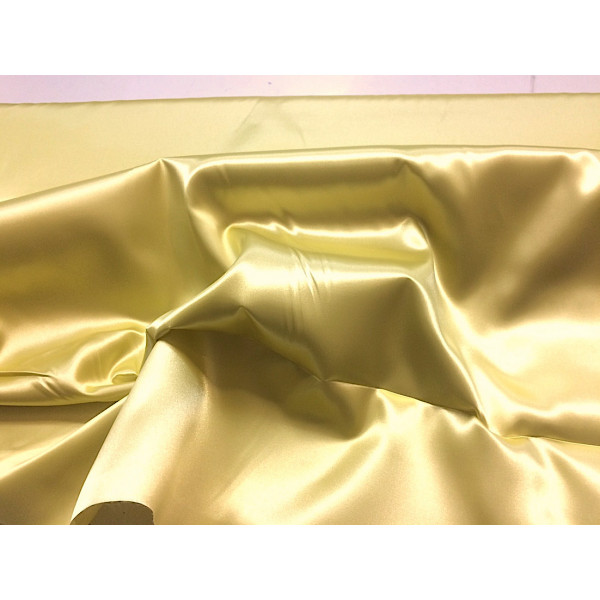 Tissu Satin Or