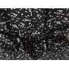 Tissu Satin Notes de musique fond Noir