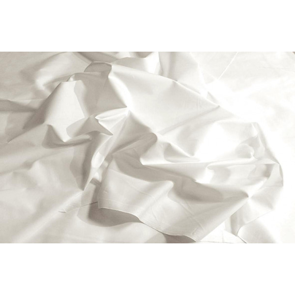 Toile à drap Satinette de coton Blanc en 270 cm