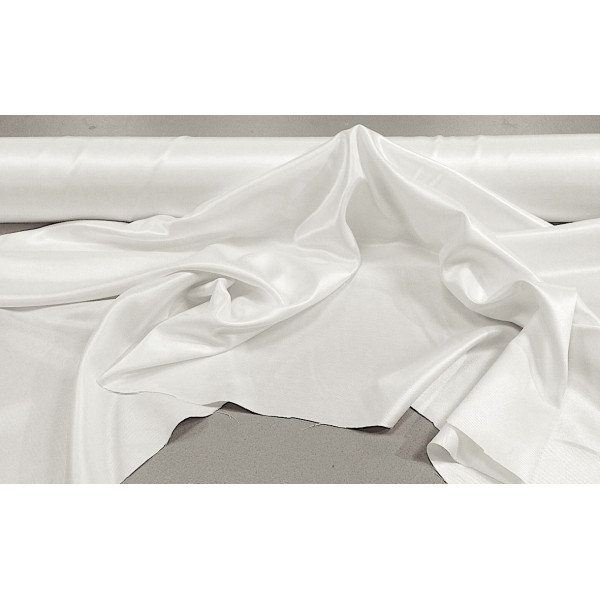 Satin de coton Blanc chaud en 153 cm