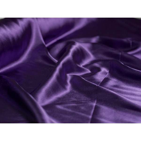 Tissu Satin Violet