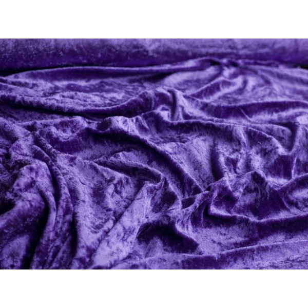 Tissu Panne de Velours Violet
