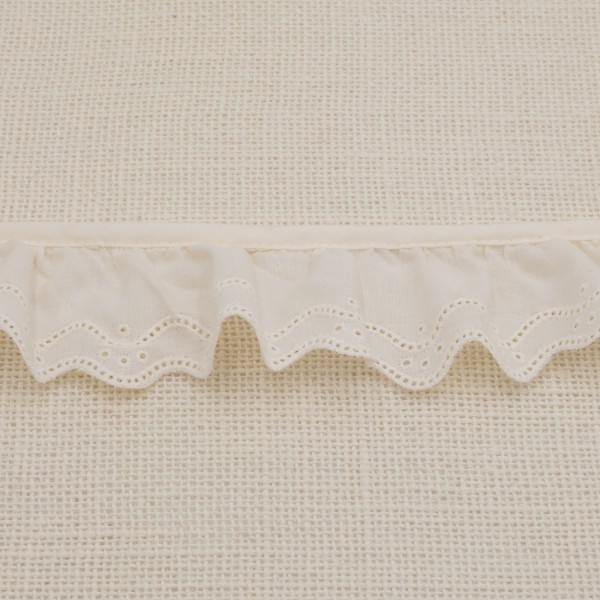 Galon Broderie Anglaise Vague - Écru