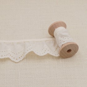 Galon Broderie Anglaise - Écru