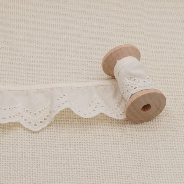 Galon Broderie Anglaise - Écru