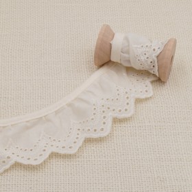 Galon Broderie Anglaise - Écru